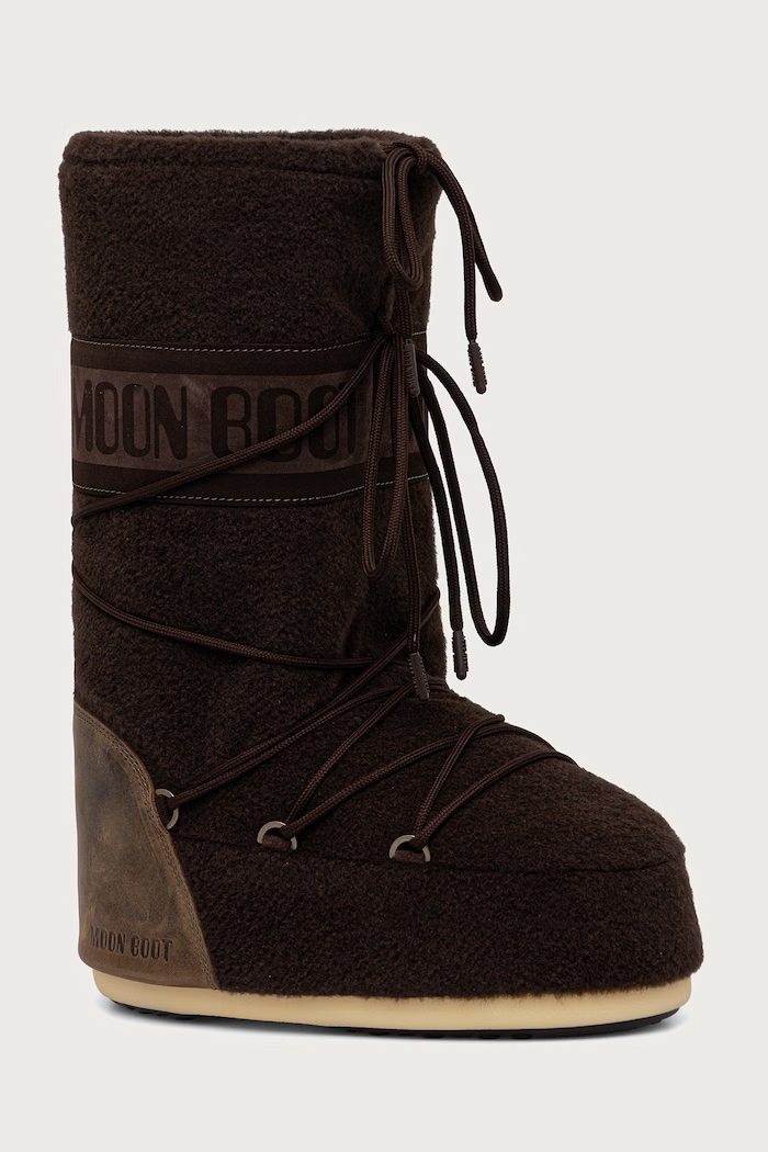 Moon Boot MB ICON NUBUCK FELT μπότες χιονιού Γυναικεία καφέ 80D1403230.M010