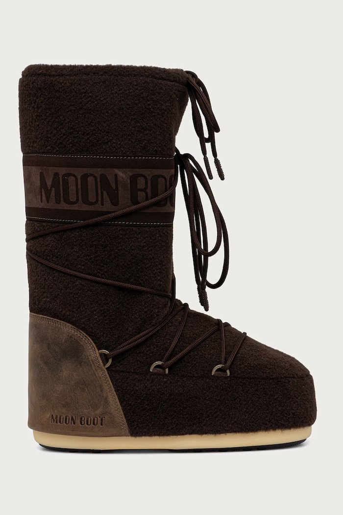Moon Boot MB ICON NUBUCK FELT μπότες χιονιού Γυναικεία 80D1403230.M010 καφέ AW26