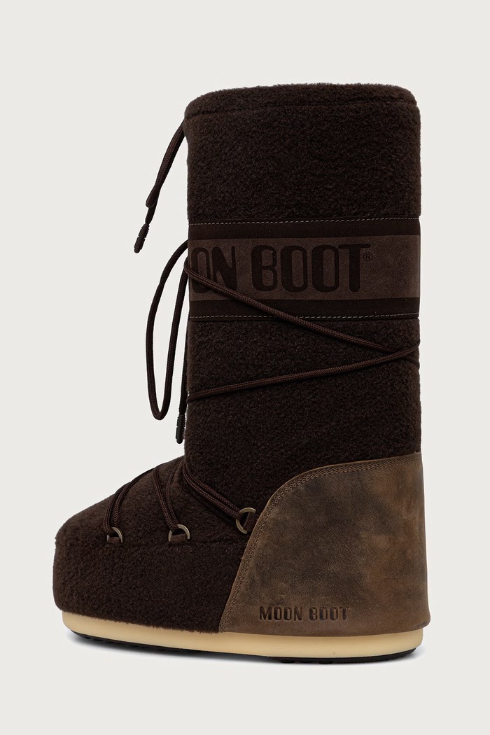 Παπούτσια Moon Boot MB ICON NUBUCK FELT μπότες χιονιού Γυναικεία 80D1403230.M010 καφέ