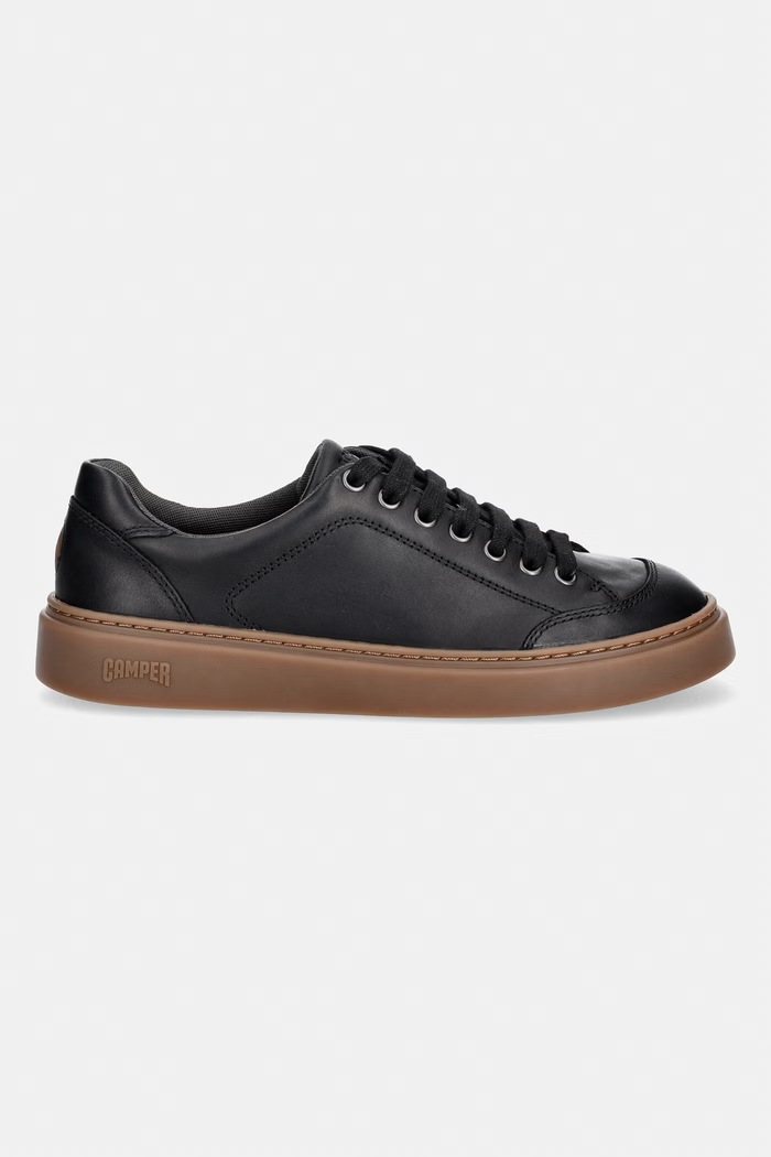 Camper Runner Twentyfive sneakers da donna in pelle K201907.010 nero AW26