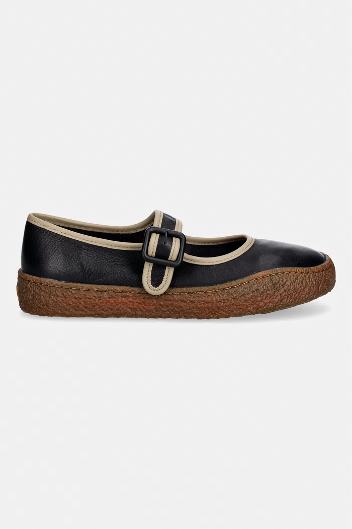 Camper baleriny skórzane Peu Tereno K201825.009 czarny AW26