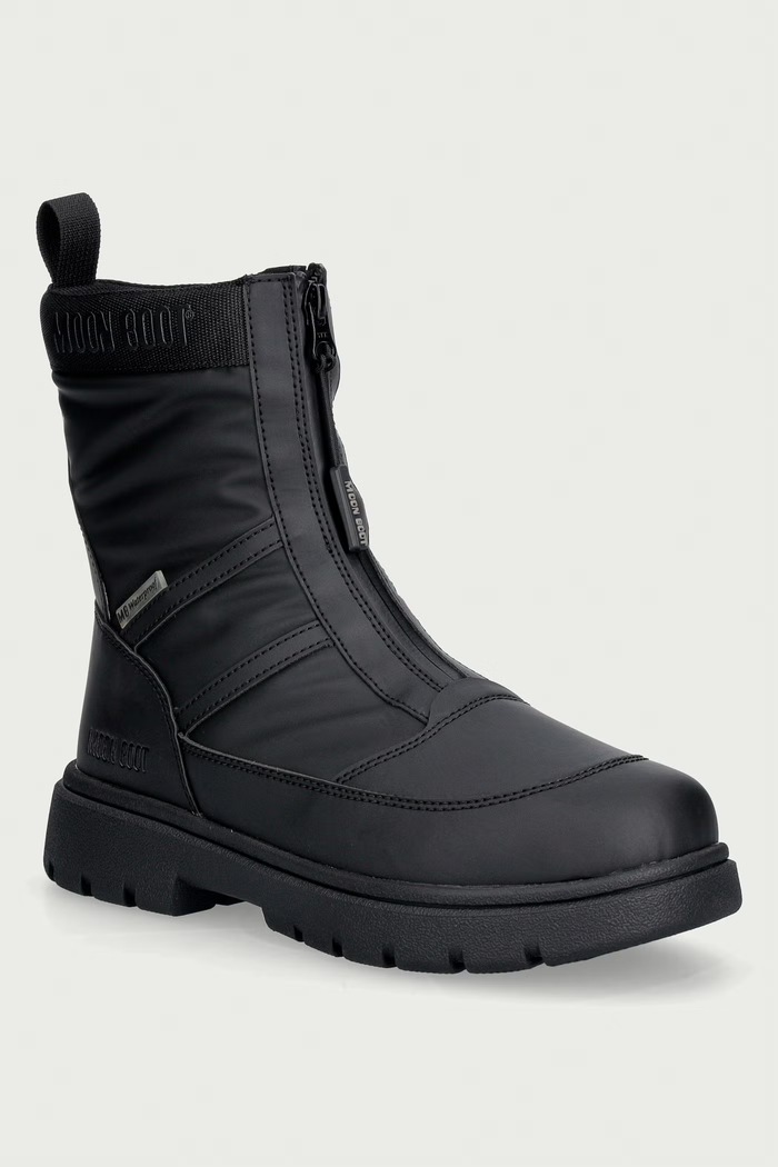 Moon Boot Μποτάκια Γυναικεία MB COMBAT ZIP BOOT WP μαύρο 80D2520010.N001