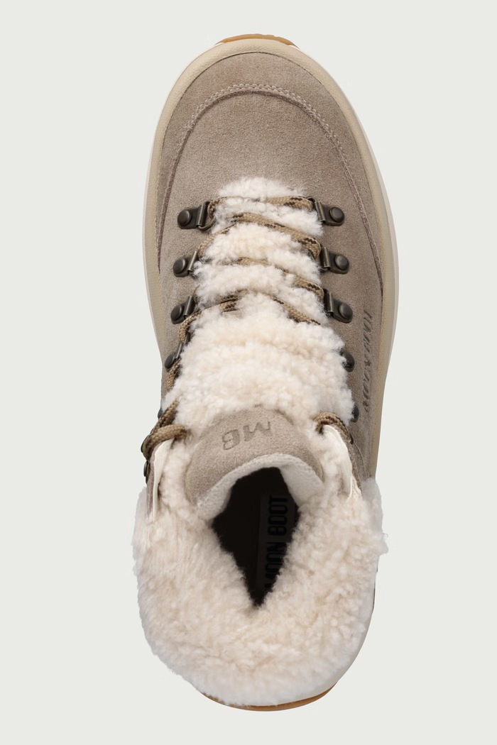 MB MOON247 CITY SHEARLING MID zimske čizme za žene od brušene kože Moon Boot 80D2490130.H046 bež