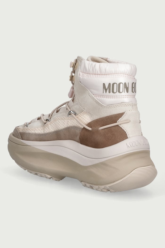 Obuća Moon Boot MB MOON247 XLACE MID zimske čizme za žene 80D2490070.HJ07 bež