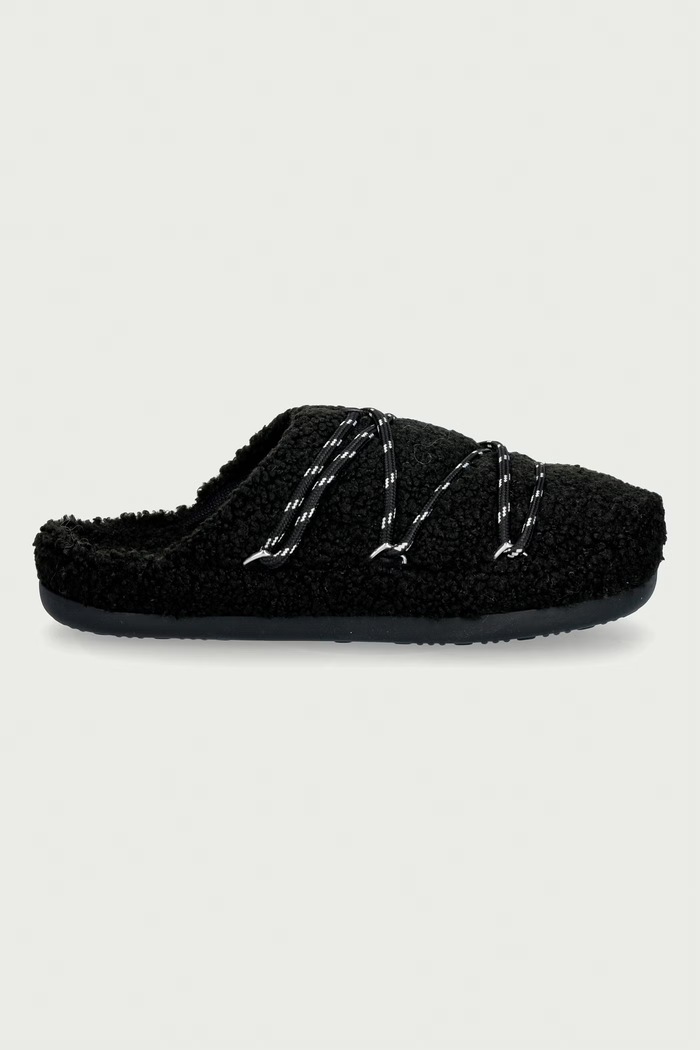 Moon Boot Copati ženski MB TEDDY SLIPPER 80D2410040.N001 črna AW26