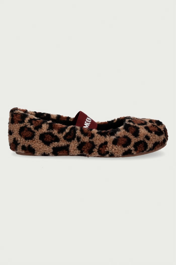 Moon Boot Balerinke MB FLEECE BALLERINA LEOPARD 80D2400040.MM21 smeđa AW26