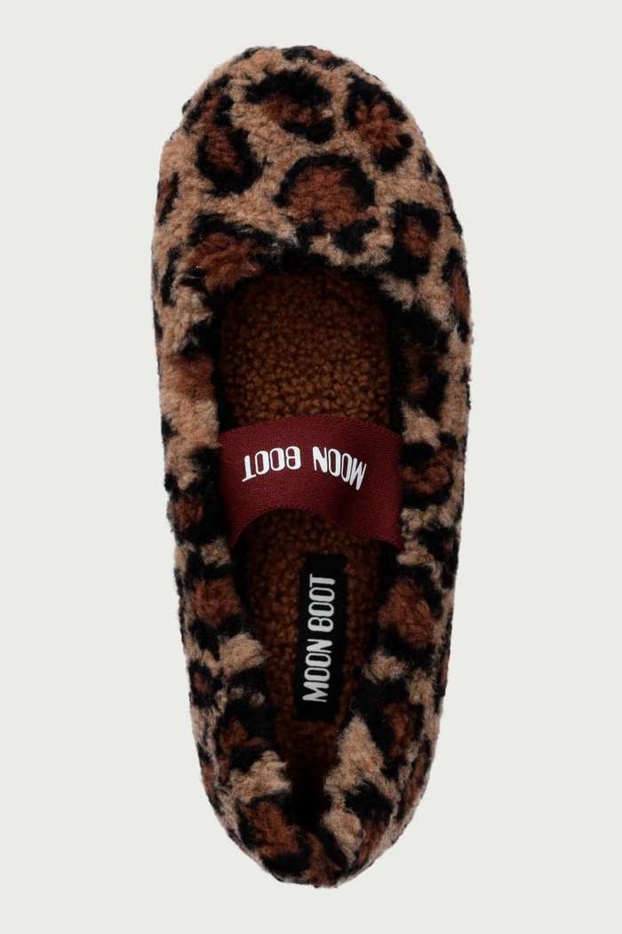 Balerinke MB FLEECE BALLERINA LEOPARD Moon Boot 80D2400040.MM21 smeđa