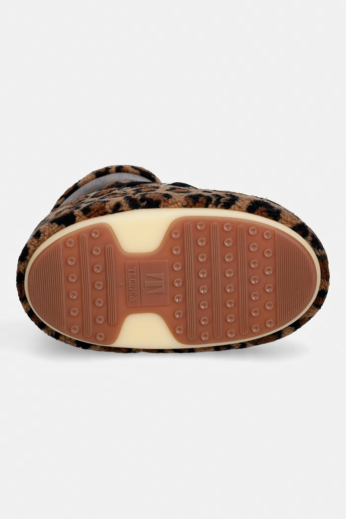 Moon Boot MB ICON LOW FLEECE LEOPARD snežni čevlji ženski 80D1409960.MM21 rjava