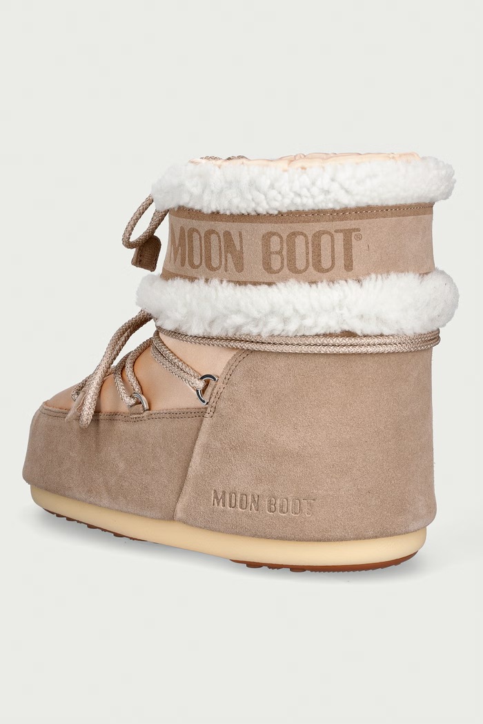 Scarpe Moon Boot MB ICON LOW PEARLY PLUS stivali da neve da donna 80D1409910.JL01 beige