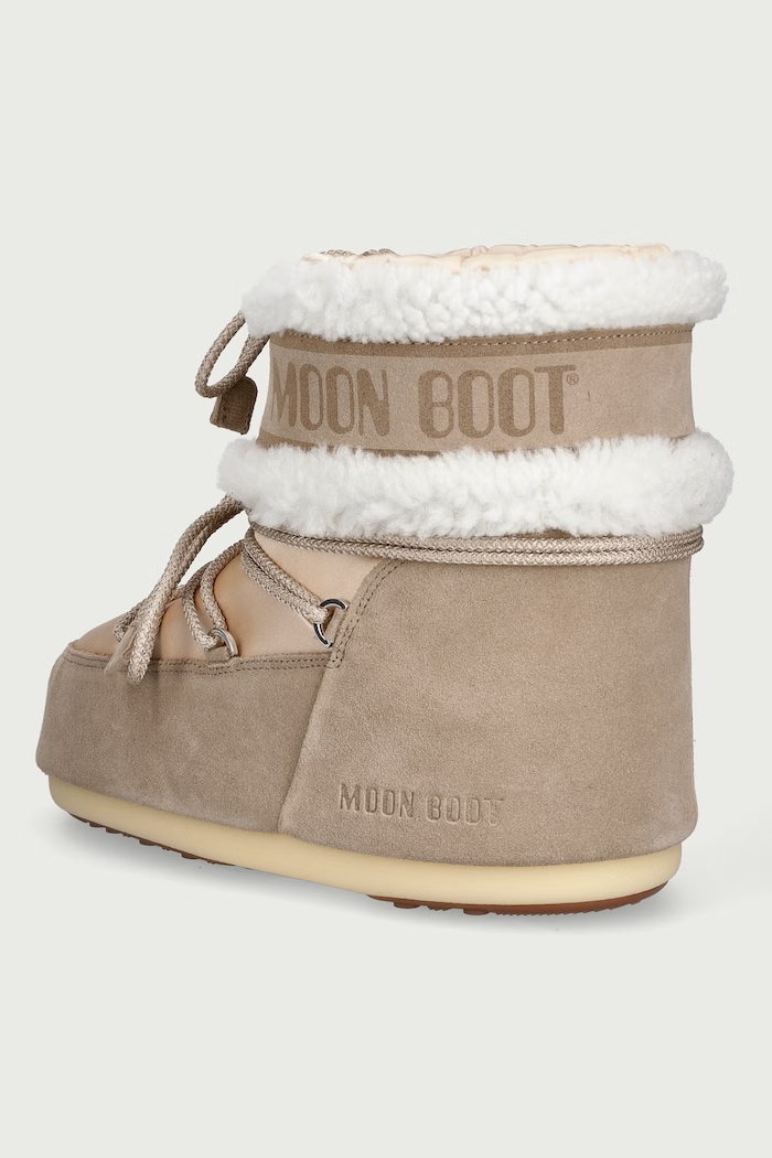 Obuwie Moon Boot MB ICON LOW PEARLY PLUS śniegowce damskie 80D1409910.JL01 beżowy