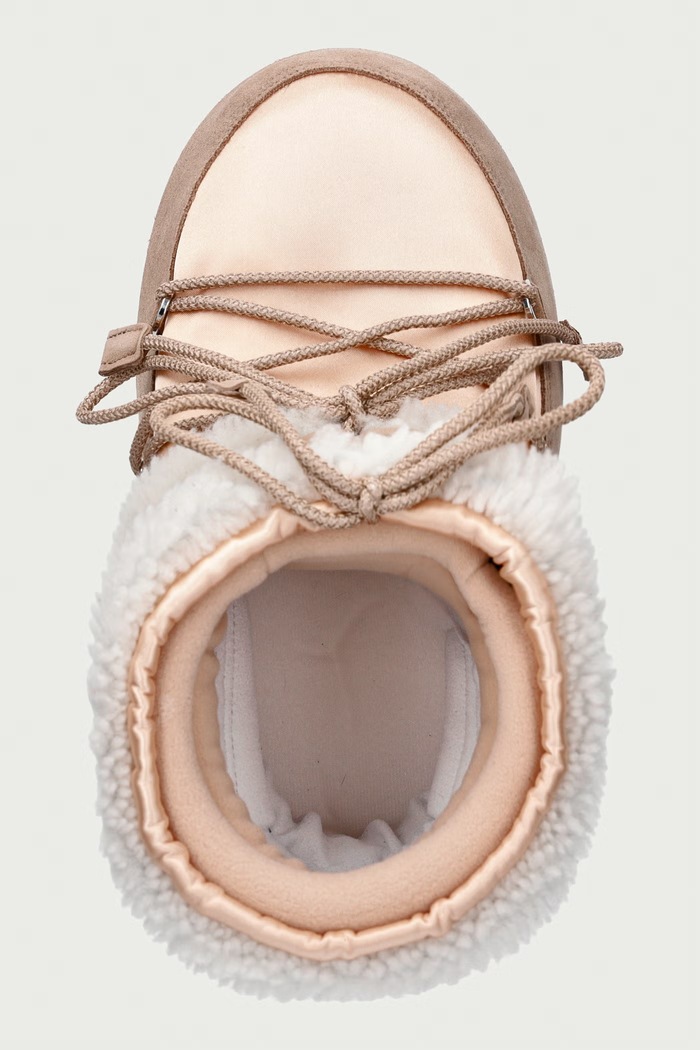 Moon Boot MB ICON LOW PEARLY PLUS stivali da neve da donna beige 80D1409910.JL01