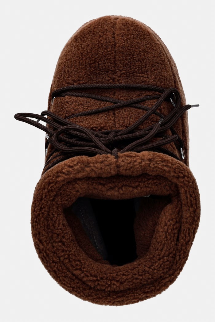 Moon Boot MB ICON LOW FLEECE μπότες χιονιού Γυναικεία καφέ 80D1409700.M004