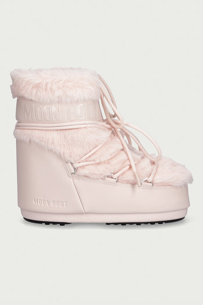 Moon Boot MB ICON LOW FAUX FUR μπότες χιονιού Γυναικεία 80D1409390.J042 ροζ AW26