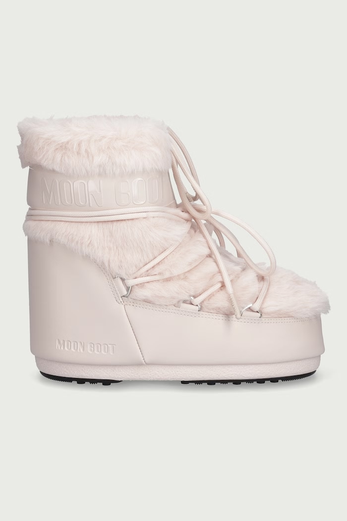 Moon Boot MB ICON LOW FAUX FUR snehule dámske 80D1409390.J042 ružová AW26