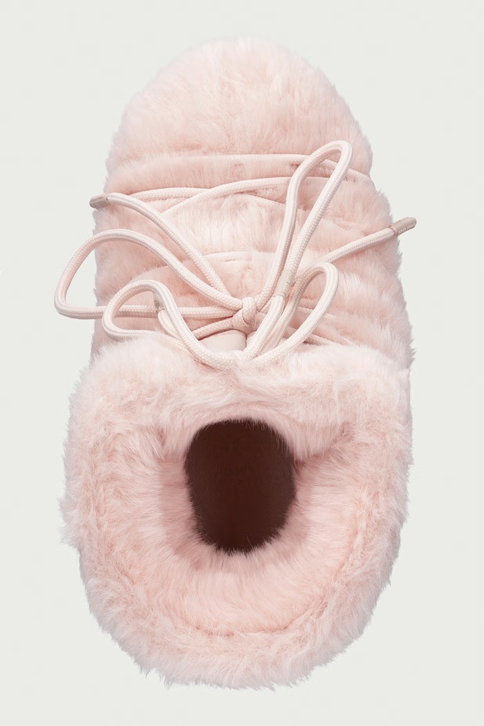 Moon Boot MB ICON LOW FAUX FUR μπότες χιονιού Γυναικεία ροζ 80D1409390.J042