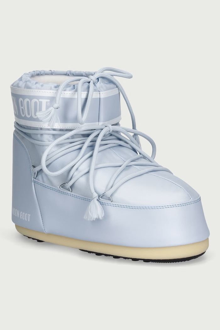 Moon Boot MB ICON LOW NYLON snehule dámske modrá 80D1409340.K014