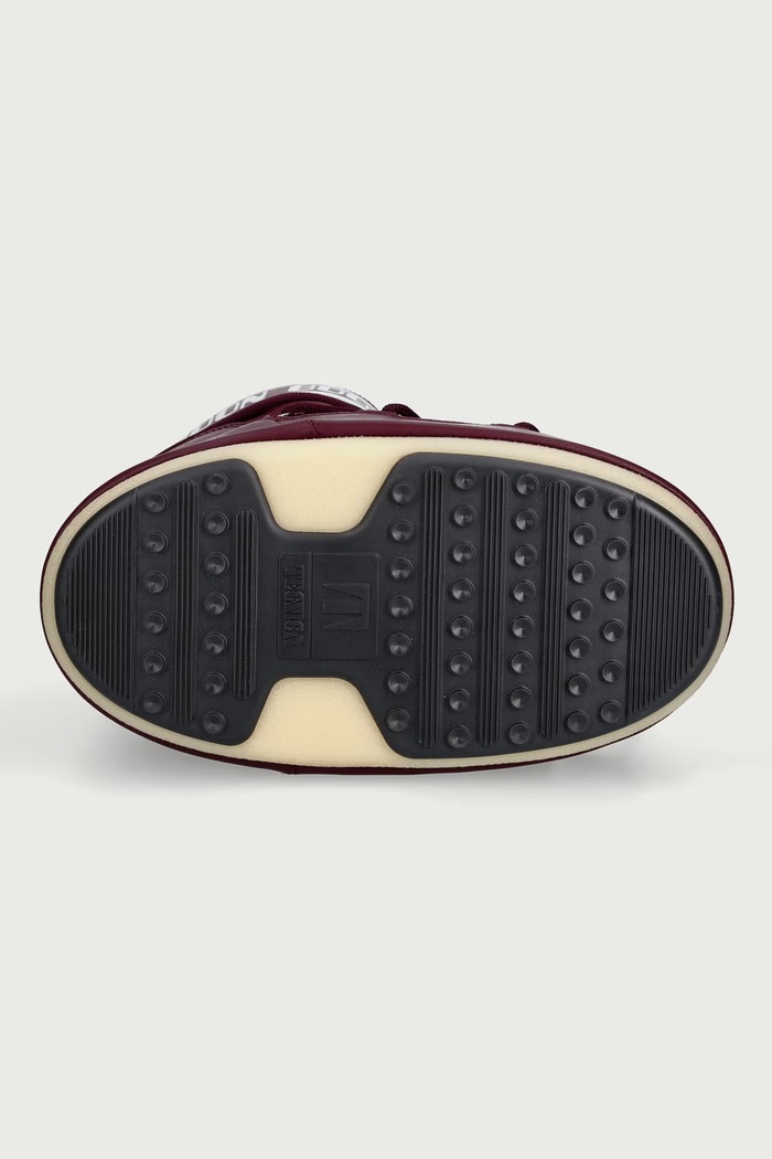 MB ICON LOW NYLON snehule dámske Moon Boot burgundské 80D1409340.D013