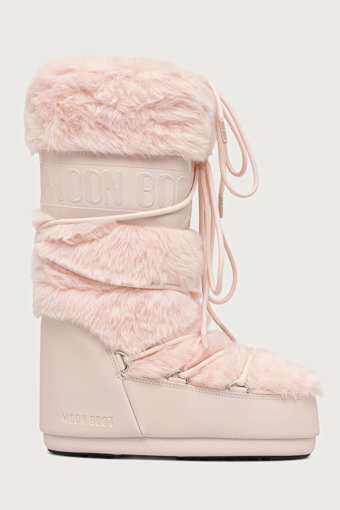 Moon Boot MB ICON FAUX FUR śniegowce damskie 80D1408900.J042 różowy AW26