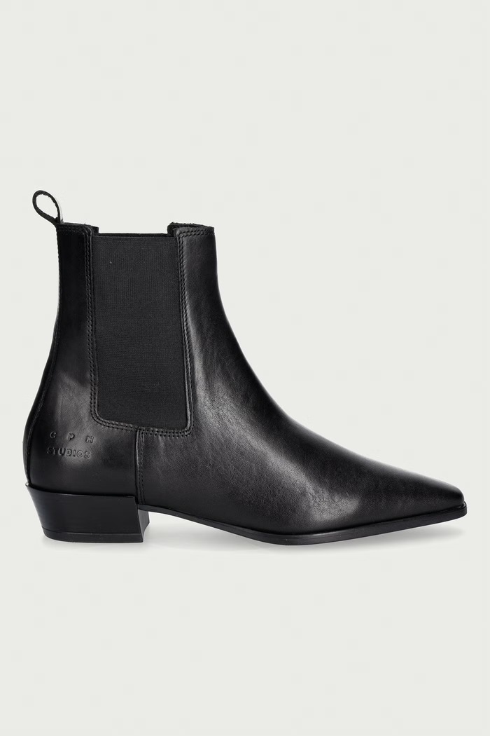 Copenhagen μπότες τσέλσι γυναικείες δερμάτινες CPH294.black μαύρο AW26