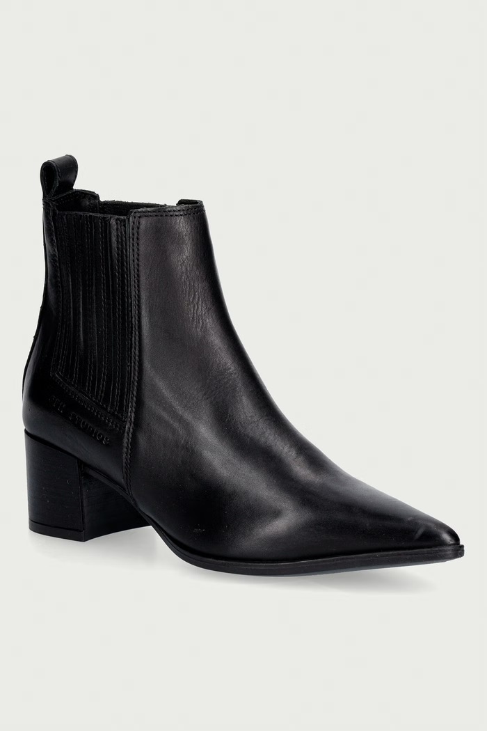 Copenhagen боти челси дамски от кожа черен CPH298.black