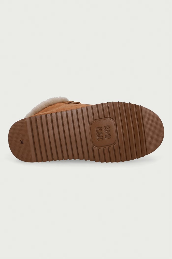 Suede teddy zimske čizme za žene od brušene kože Copenhagen Studios smeđa CPH284.brown