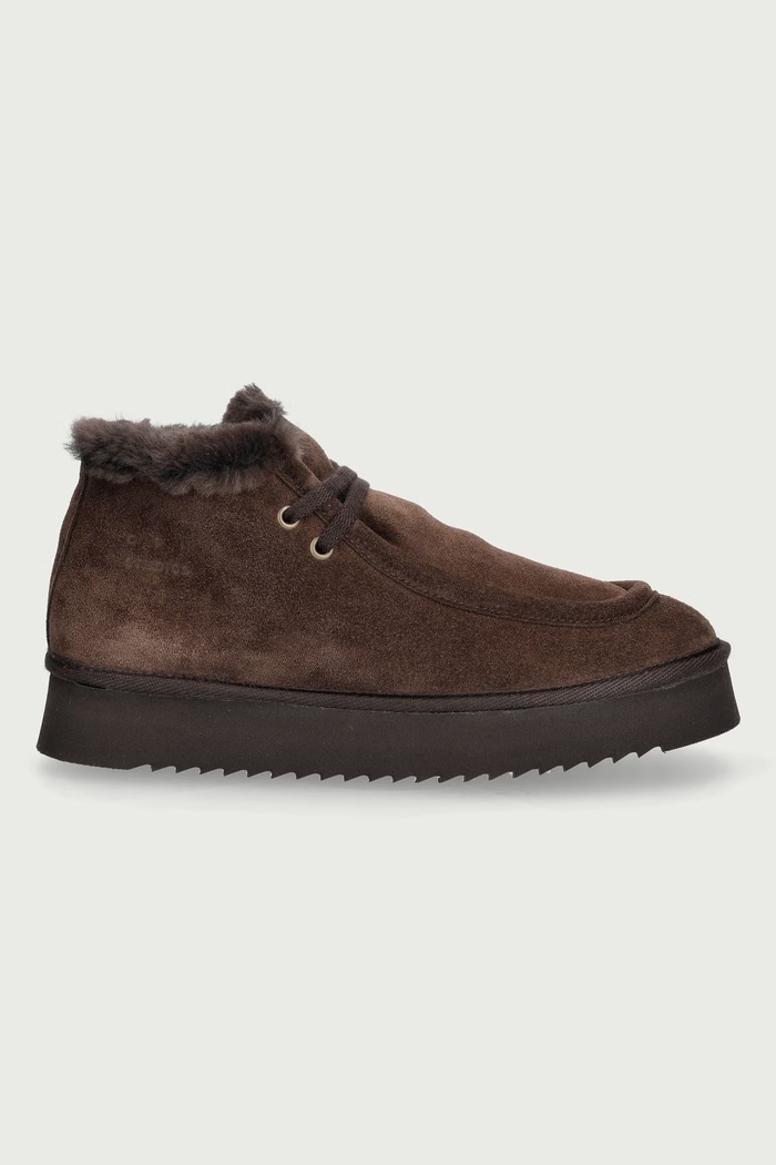 Copenhagen Suede teddy zimske čizme za žene od brušene kože CPH284.choco smeđa AW26