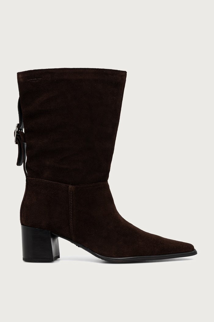 Vagabond Shoemakers Členkové čižmy dámske semišové GISELLE 6254.240.31 hnedá AW26