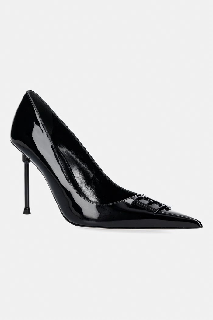 Elisabetta Franchi στιλέτο δερμάτινο μαύρο SA34L66E2.110