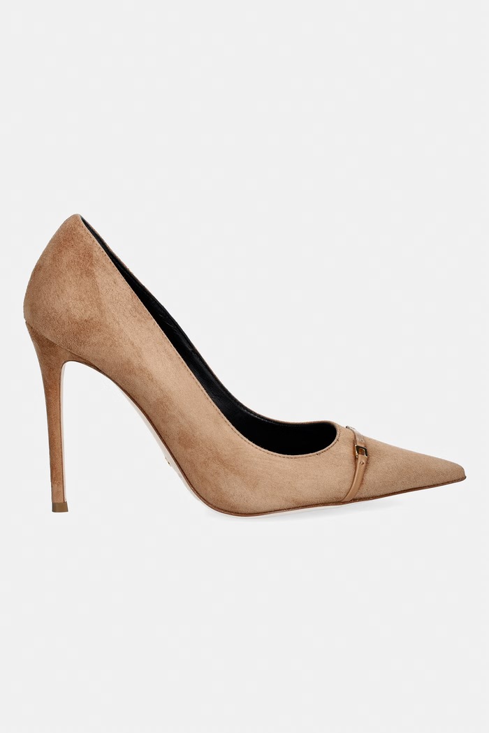 Elisabetta Franchi στιλέτο σουέτ SA19L66E2.AI6 καφέ AW26