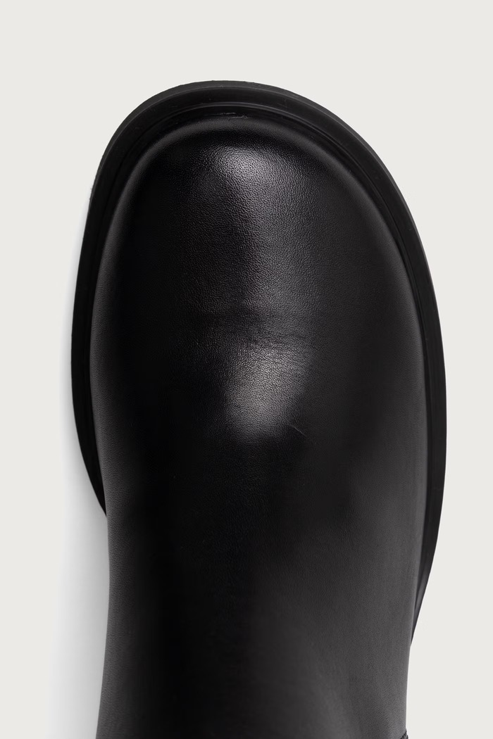 Visoke čizme za žene od kože VEGA Vagabond Shoemakers 6251.102.20 crna