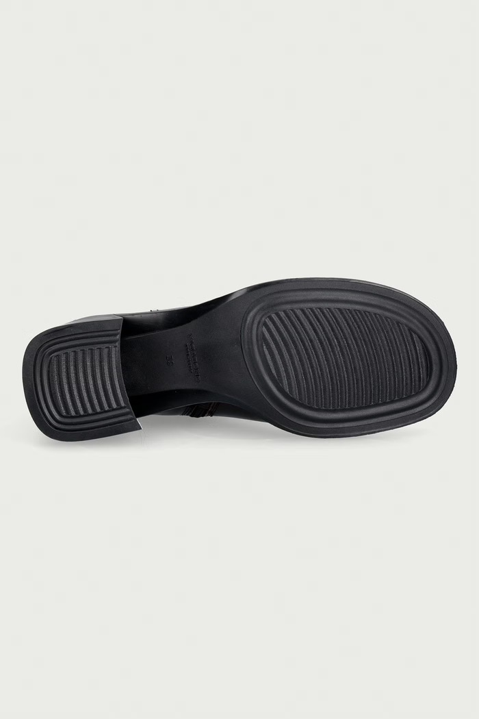Боти с дебел ток дамски от кожа VEGA Vagabond Shoemakers кафяв 6251.018.33