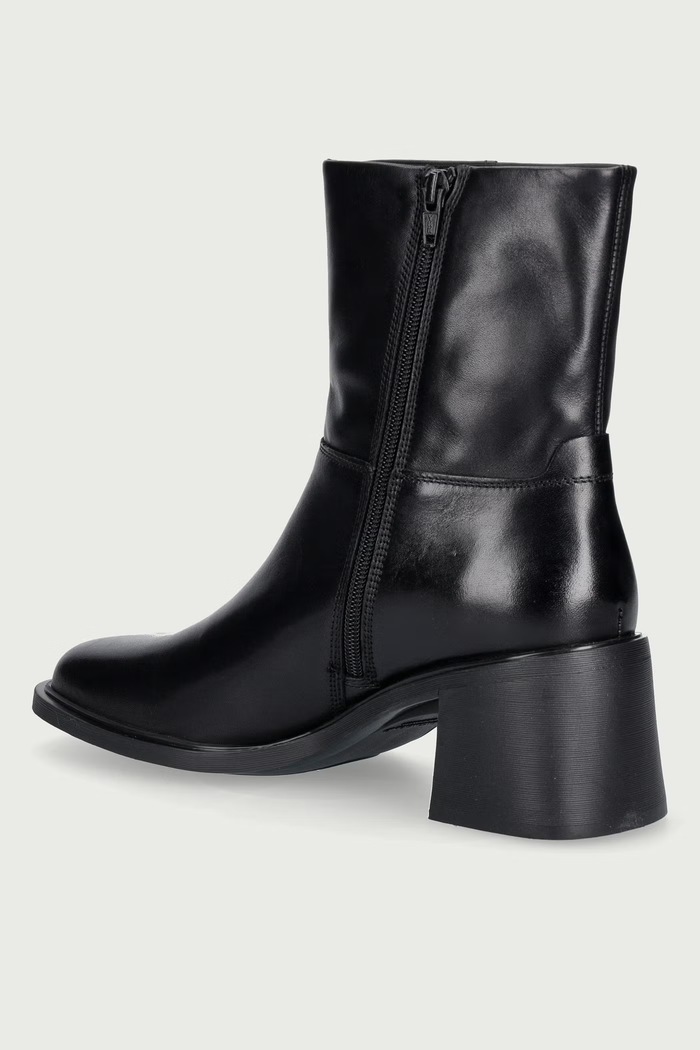Obuwie Vagabond Shoemakers Botki na niskim obcasie damskie skórzane VEGA 6251.001.20 czarny