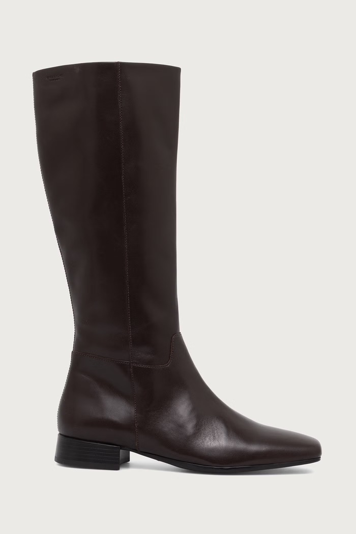 Vagabond Shoemakers Ботуши под коляното дамски от кожа MONA 6255.001.35 кафяв AW26