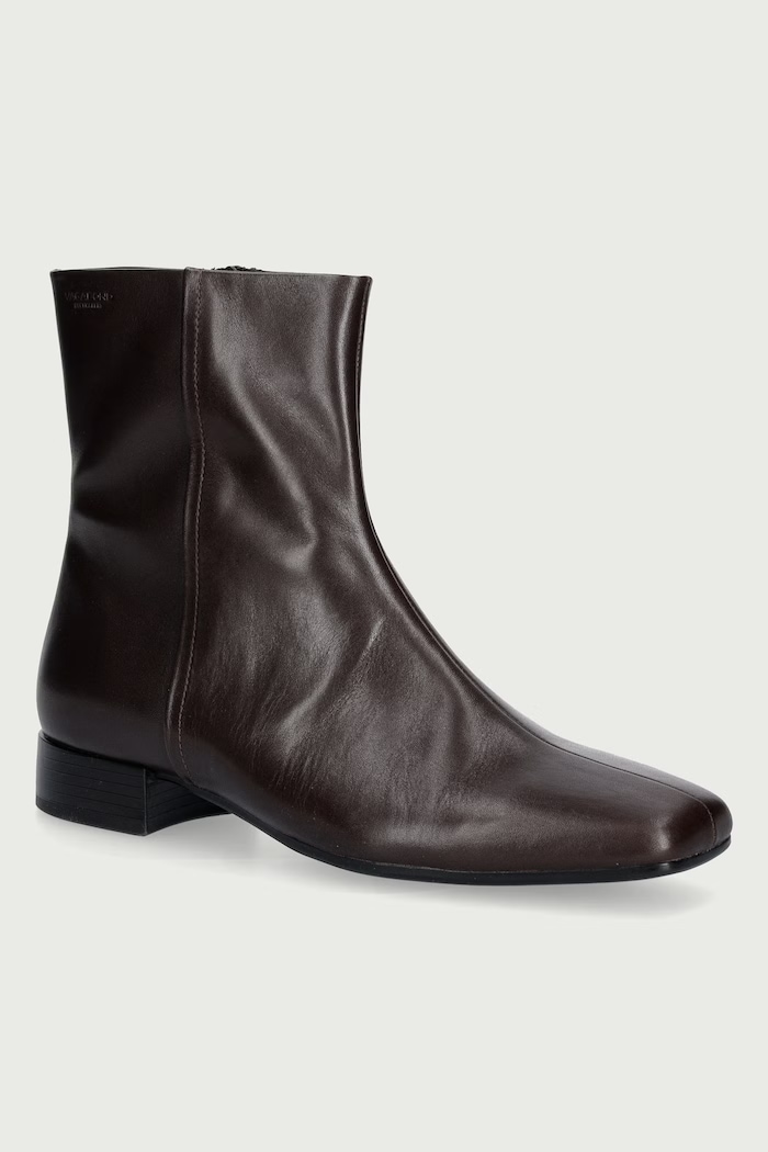 Vagabond Shoemakers Botki damskie skórzane MONA brązowy 5955.001.35