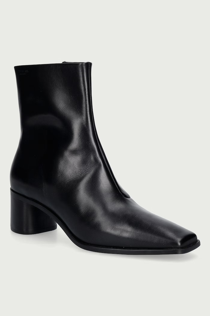 Vagabond Shoemakers Botki na słupku damskie skórzane FAY czarny 6100.001.20