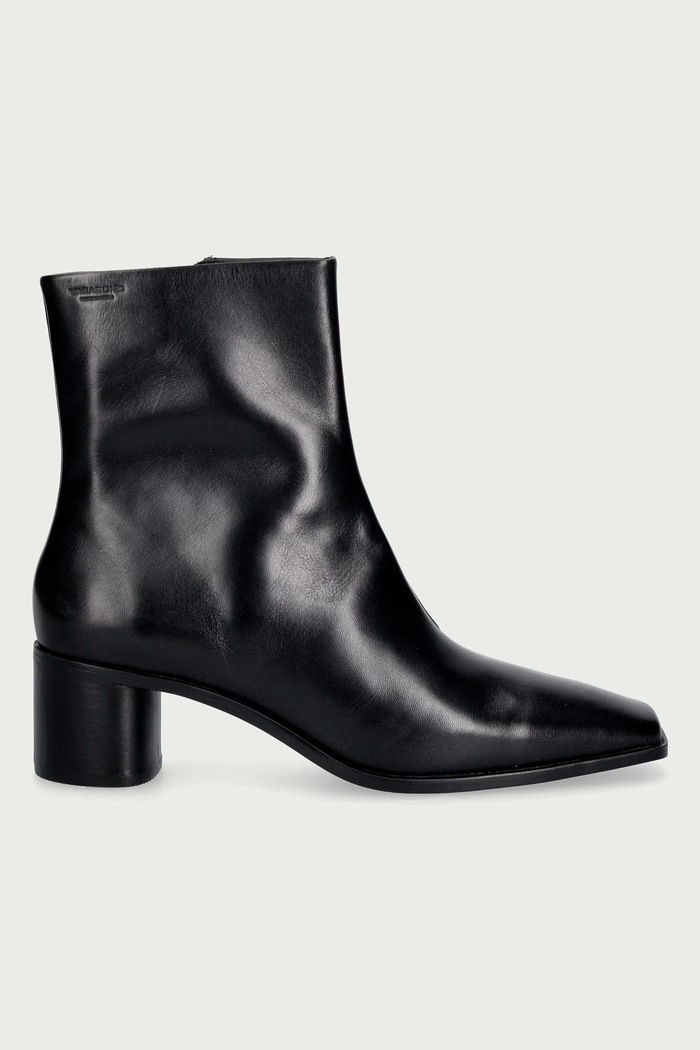 Vagabond Shoemakers Μποτάκια block heel γυναικεία δερμάτινα FAY 6100.001.20 μαύρο AW26
