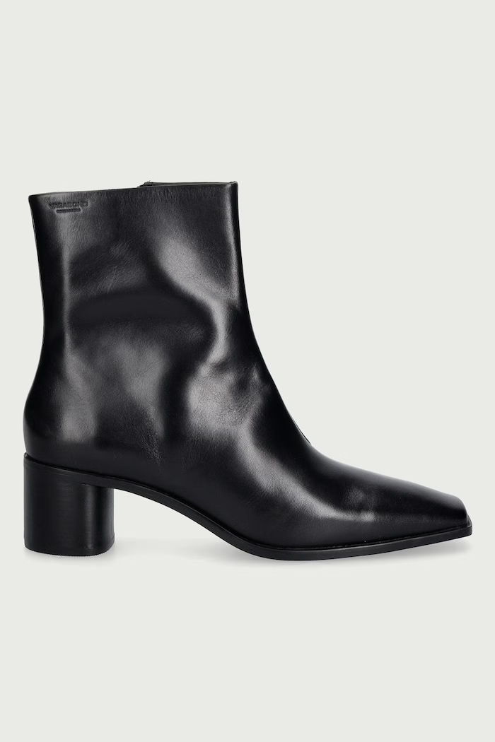 Vagabond Shoemakers Botki na słupku damskie skórzane FAY 6100.001.20 czarny AW26