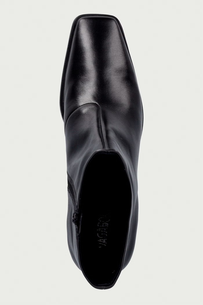Μποτάκια block heel γυναικεία δερμάτινα FAY Vagabond Shoemakers 6100.001.20 μαύρο