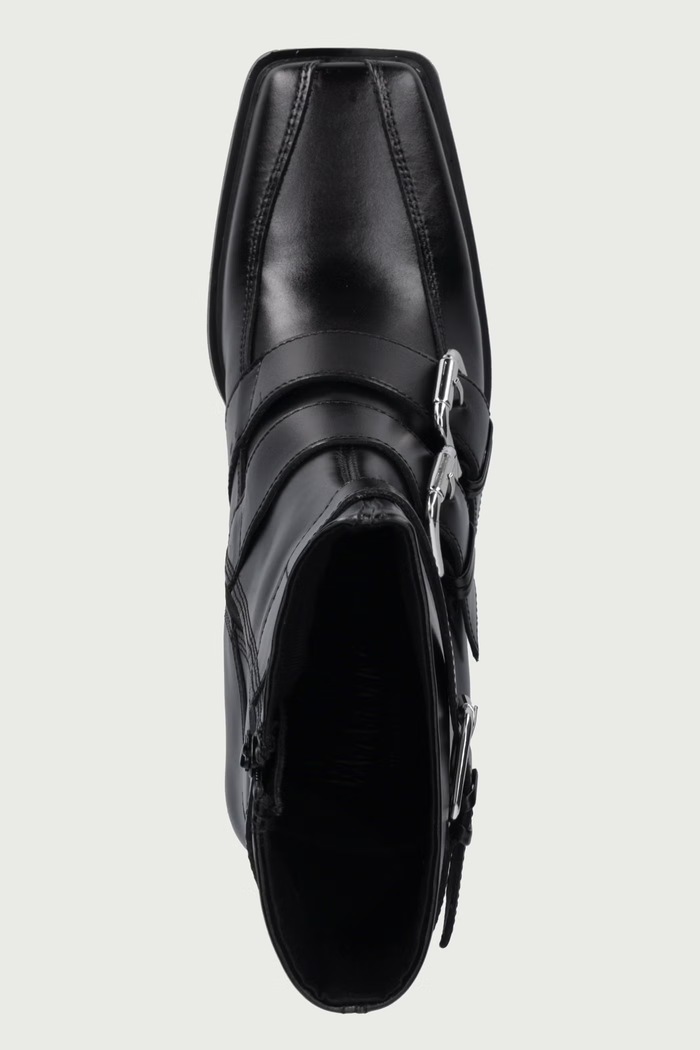 Členkové čižmy dámske kožené ELVINA Vagabond Shoemakers 6258.201.20 čierna