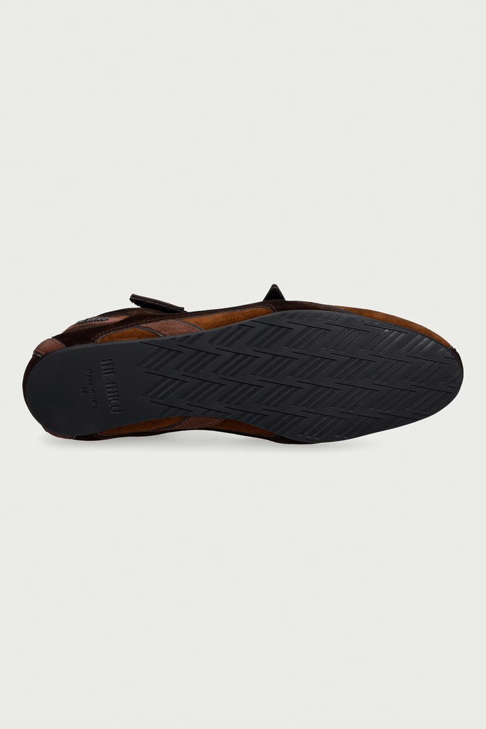 The Attico Floor01 ballerine in scamoscio 261WSH00871LBT040AA marrone