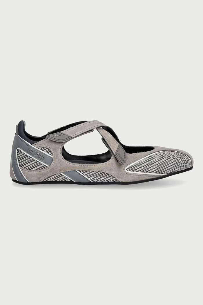 The Attico Floor01 ballerine 251WSH00871MIX062AA grigio AW26