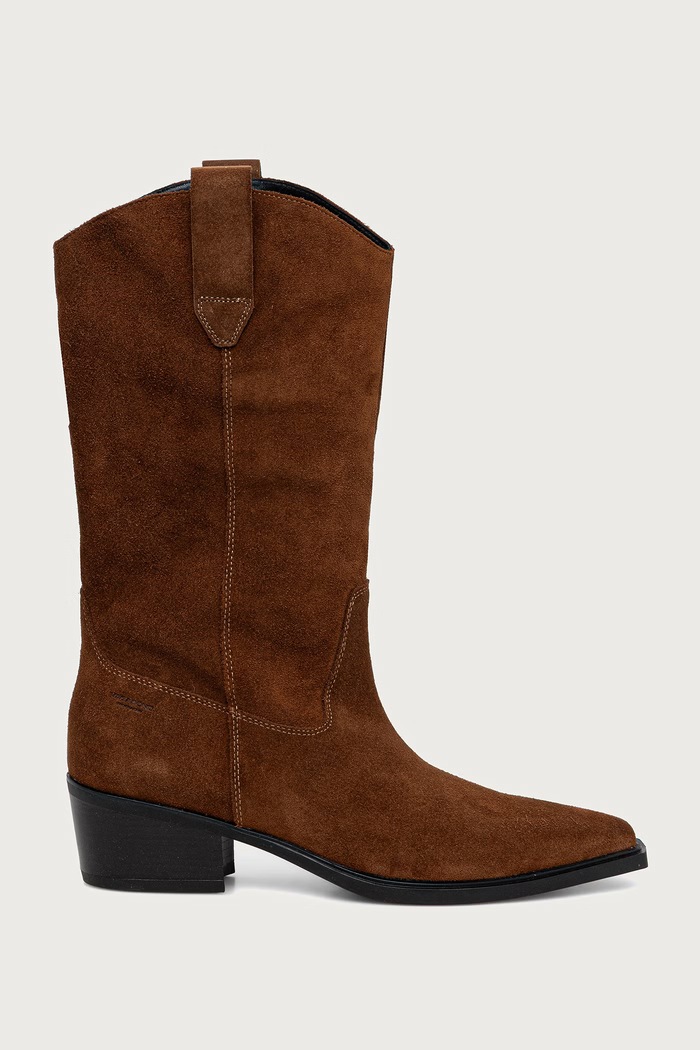 Vagabond Shoemakers kowbojki damskie zamszowe KELSEY 6110.040.89 brązowy AW26