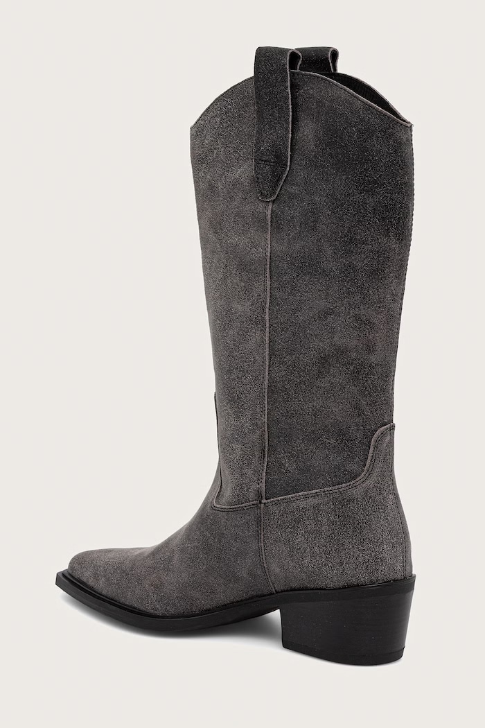 Obuwie Vagabond Shoemakers kowbojki na słupku damskie skórzane KELSEY 6110.007.21 szary