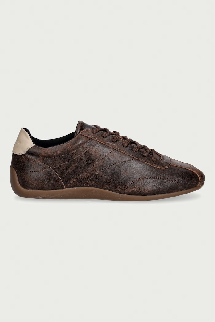 Vagabond Shoemakers HOLLIE sneakersy damskie skórzane 6123.007.49 brązowy AW26