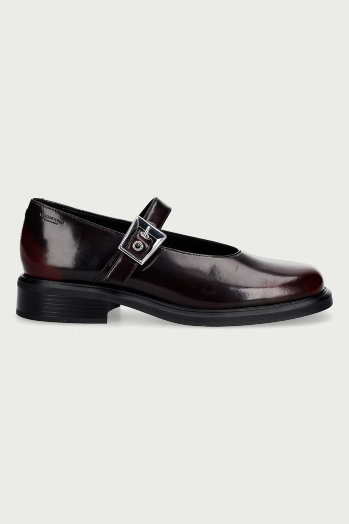 Vagabond Shoemakers półbuty damskie skórzane ELLIS 6030.004.54 bordowy AW26