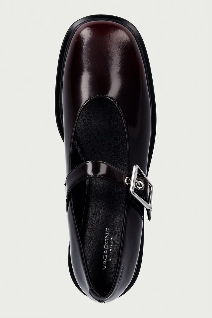 Vagabond Shoemakers półbuty damskie skórzane ELLIS bordowy 6030.004.54