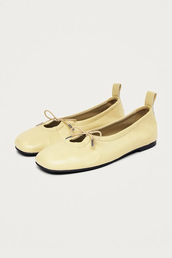 Alohas балеринки от кожа Rosalind S100776.07 жълт AW26