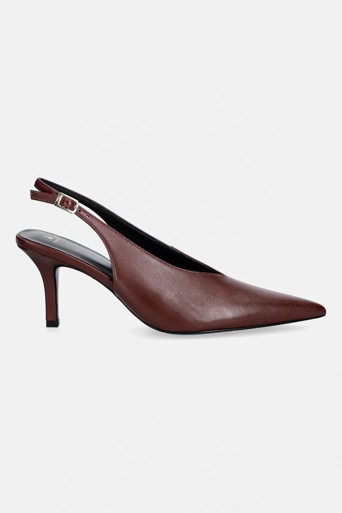 Patrizia Pepe szpilki skórzane 8Z0107.L048.B861 brązowy AW26