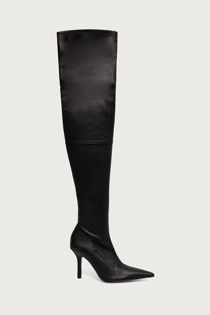 Patrizia Pepe kozaki damskie skórzane 8Y0066.L121.K103 czarny AW26