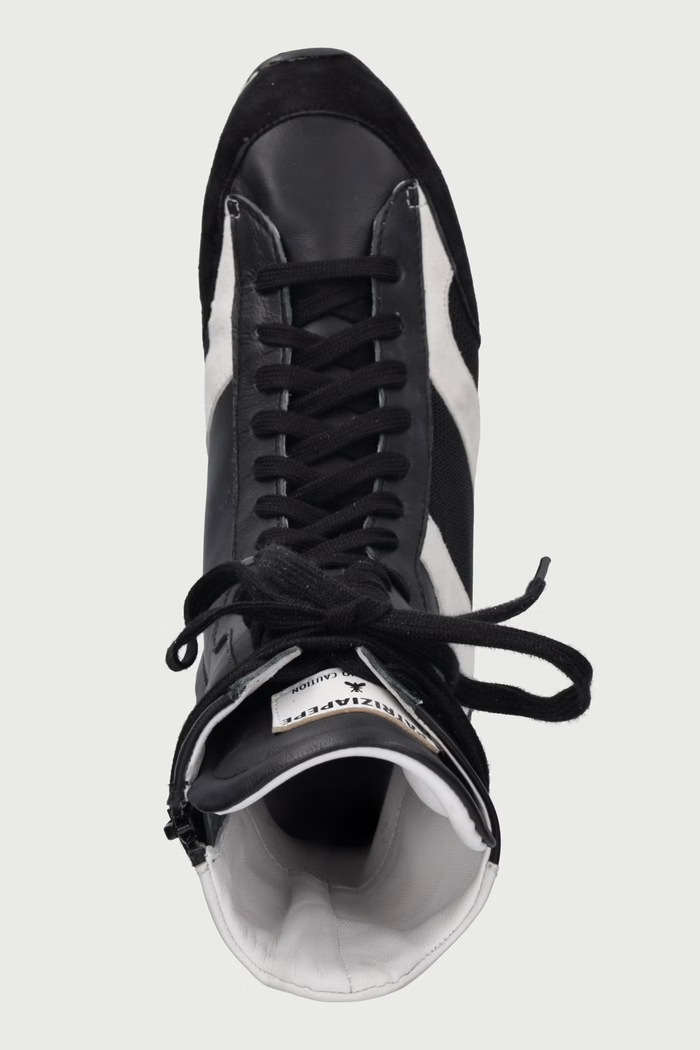 Sneakersy damskie skórzane Patrizia Pepe 8Y0033.V038.X2BD czarny